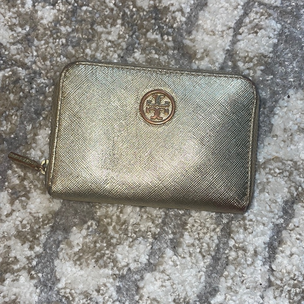 Tori Burch Gold Wallet